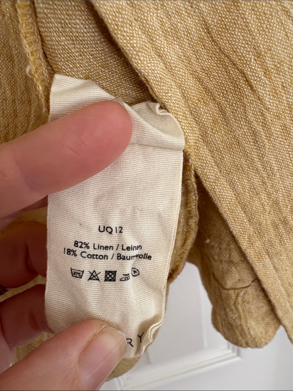 Poetry Linen Cotton Golden Yellow Open Jacket pockets Womens Plus Size 18 NWOT - Picture 4 of 7